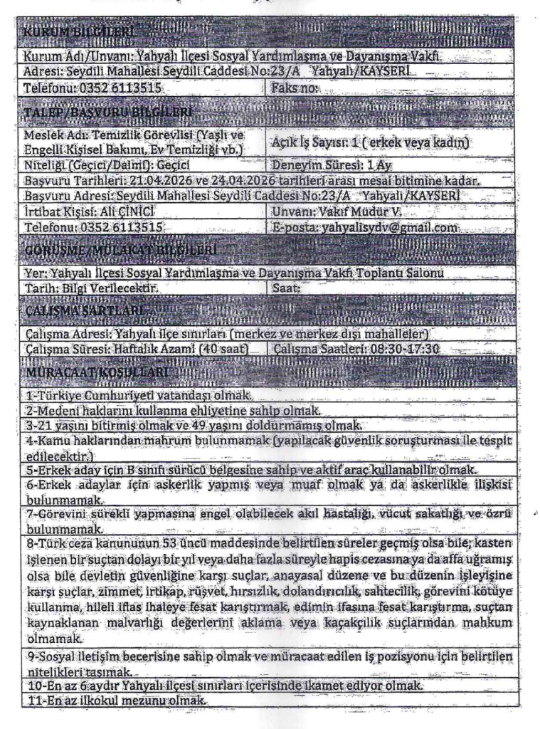 ASHB ve Huzurevlerine 6 Şehir İçin SYDV Personeli Alımı Yapacak! 6 image 62