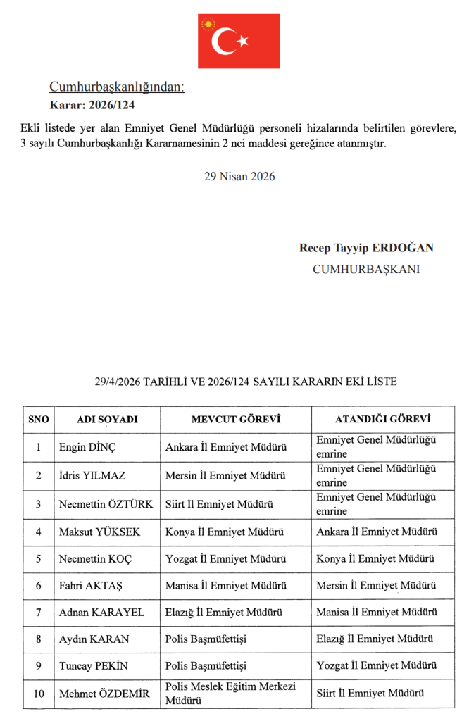 30 Nisan Resmi Gazete Atama Kararı Yayımlandı! 6 image 94