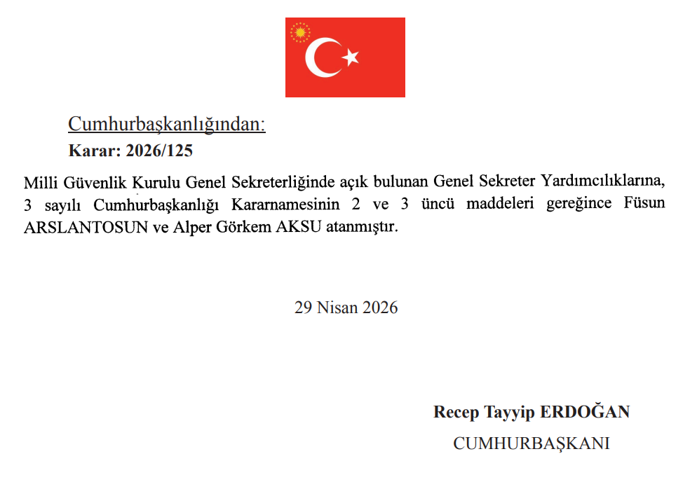30 Nisan Resmi Gazete Atama Kararı Yayımlandı! 7 image 95