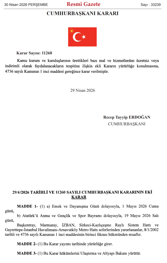 1 Mayıs ve 19 Mayıs'ta Marmaray, Başkentray ve Metro Ücretsiz 4 image 96