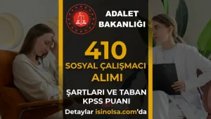 Adalet Bakanlığı 410 Psikolog Alımı: Şartlar ve Taban KPSS Puanı