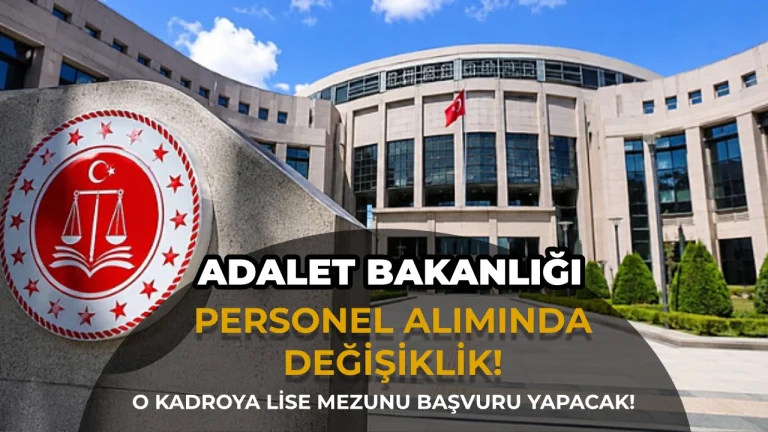 Adalet Bakanlığı İcra Katipliği Yönetmeliğinde Değişiklik: Lise Mezunu Başvurabilecek