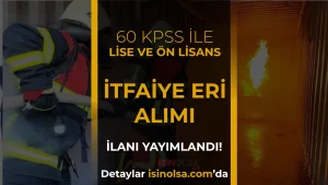 Aralık Belediyesi 60 KPSS İle İtfaiye Eri Alımı! Lise ve Ön Lisans