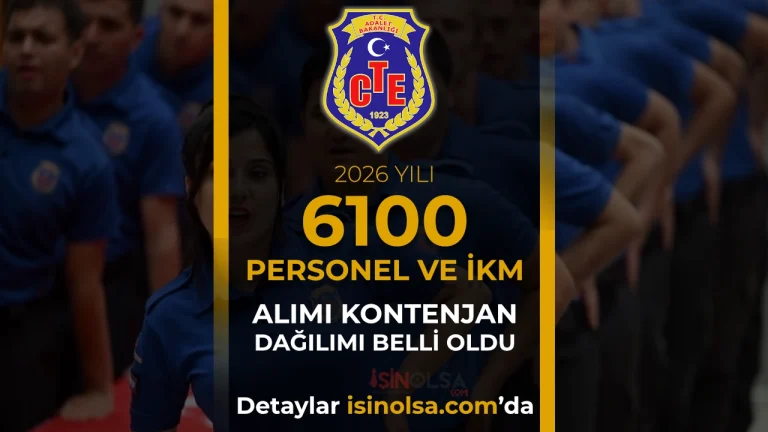 CTE 2026 Yılı 6100 Personel ve İKM Alımı Kontenjanları Belli Oldu