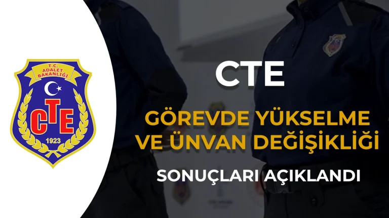 Ceza İnfaz Kurumları Personeli Görevde Yükselme Sınav Sonuçları Açıklandı