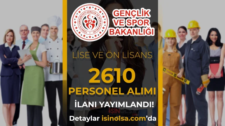 GSB 2610 PERSONEL ALIMI ILANI