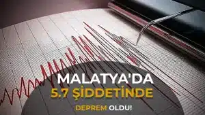 Malatya’da 5,7 Büyüklüğünde Deprem: Merkez Üssü İlden 8 Kilometre Derinlikte