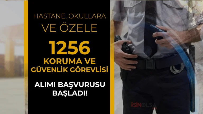 Okullara, Hastanelere ve Özele 1256 ÖGG Alımı 2026 İlanları Yayımlandı!