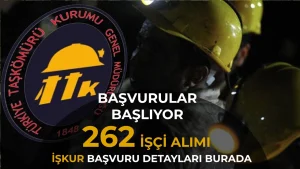 TTK 262 İşçi Alımı İŞKUR Başvurusu Başlıyor
