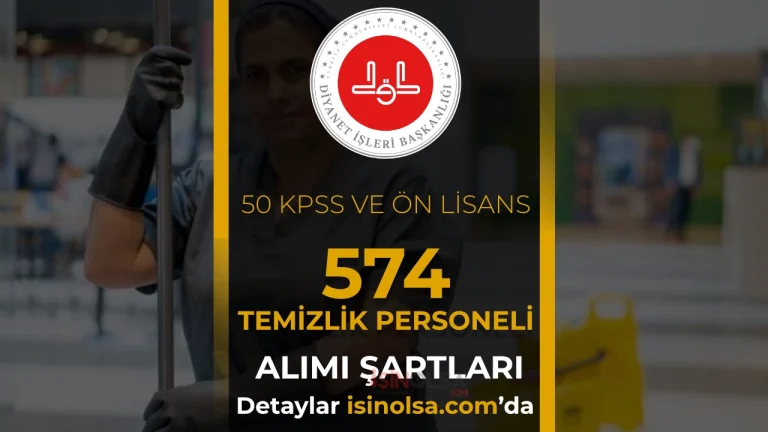 diyanet temizlik personeli alimi