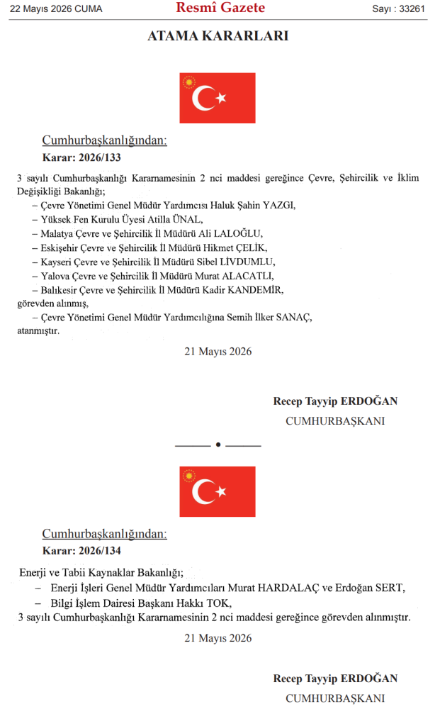 22 Mayıs Resmi Gazete Atama Kararı Yayımlandı! 4 image 77