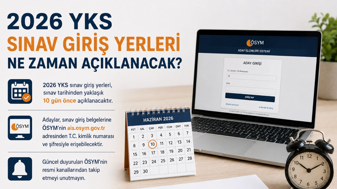 2026 YKS Sınav Giriş Yerleri Ne Zaman Açıklanacak? Tarih ve Oturum Bilgileri