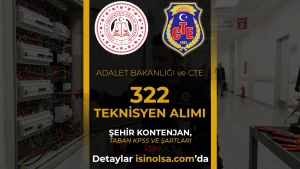 Adalet Bakanlığı 322 Teknisyen Alımı Şartları, Taban puanları
