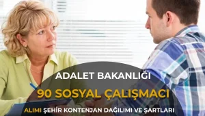 Adalet Bakanlığı 90 Sosyal Çalışmacı Alıyor: Adli Destek Müdürlükleri Başvuruları Başladı