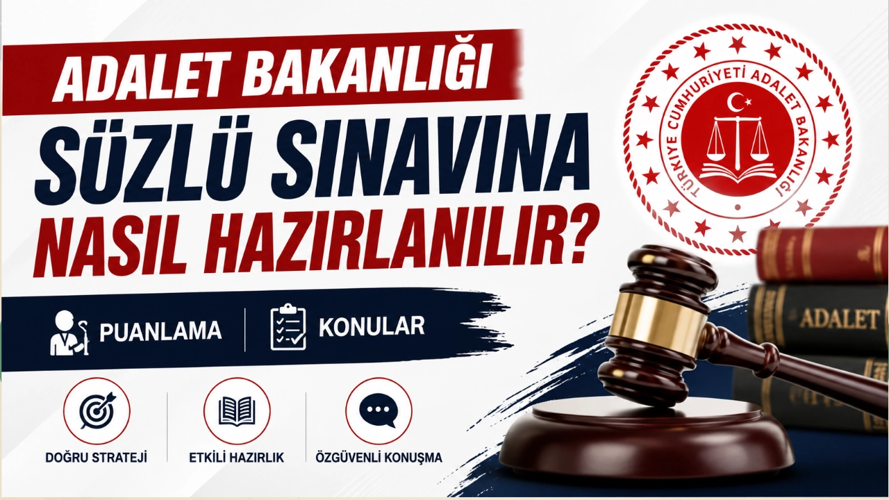 Adalet Bakanlığı Sözlü Sınavına Nasıl Hazırlanılır? Puanlama ve Konular