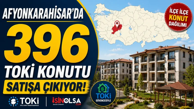 Afyonkarahisar'da 396 TOKİ Konutu Satışa Çıkıyor! İşte İlçe İlçe Konut Dağılımı