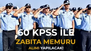 Ağlasun Belediyesi 60 KPSS ile Zabıta Memuru Alımı Yapacak!
