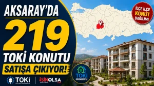 Aksaray’da 219 TOKİ Konutu Satışa Çıkıyor! İşte İlçe İlçe Konut Dağılımı