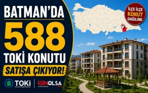Batman’da 588 TOKİ Konutu Satışa Çıkıyor! İşte İlçe İlçe Konut Dağılımı