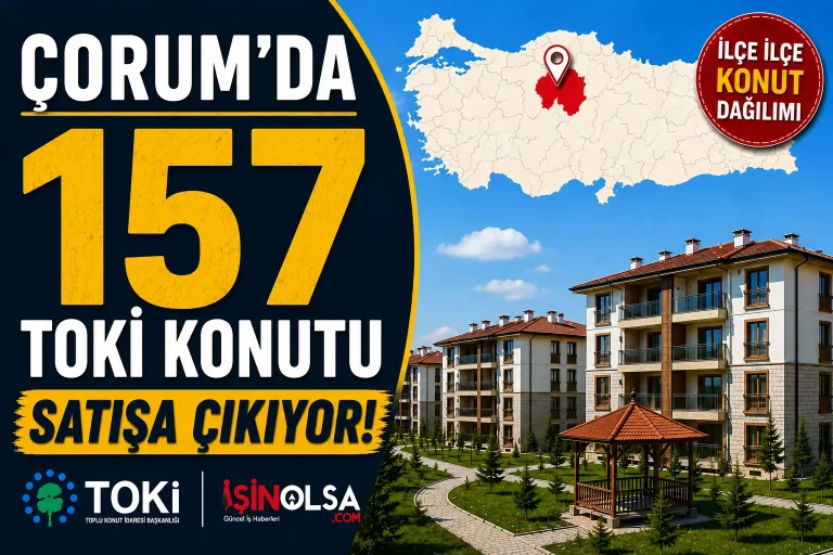 Corumda 157 TOKI Konutu Satisa Cikiyor Iste Ilce Ilce Konut Dagilimi