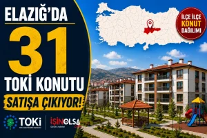 Elazığ’da 31 TOKİ Konutu Satışa Çıkıyor! İşte İlçe İlçe Konut Dağılımı