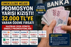 Emekli Promosyonlarında Rekor Yarış! Haziran 2026’da Hangi Banka Ne Kadar Ödüyor?
