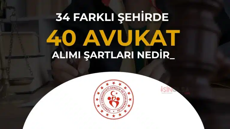GSB 40 Sözleşmeli Avukat Alıyor: 35 İlde Başvuru