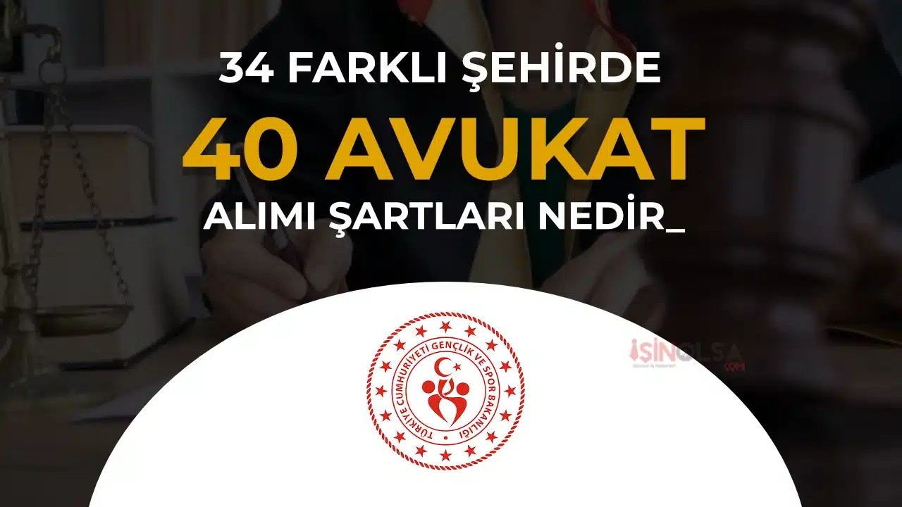 GSB 40 Sözleşmeli Avukat Alıyor: 35 İlde Başvuru