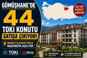 Gümüşhane’de 44 TOKİ Konutu Satışa Çıkıyor! Merkez İlçedeki Proje Başvuruya Açılıyor