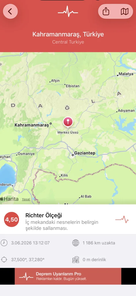 Kahramanmaraş'ta 4.5 Büyüklüğünde Deprem Meydana Geldi 4 KAHRAMANMRAS DEPREM