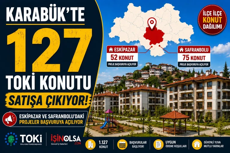 Karabukte 127 TOKI Konutu Satisa Cikiyor Eskipazar ve Safranboludaki Projeler Basvuruya Aciliyor