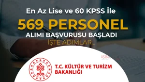 Kültür Bakanlığı 569 Sözleşmeli Personel Alımı: 35 Yaş Şartı Yok, Başvurular Bugün Başladı