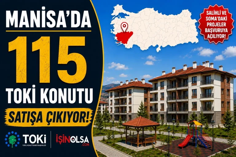 Manisa’da 115 TOKİ Konutu Satışa Çıkıyor! Salihli ve Soma’daki Projeler Başvuruya Açılıyor