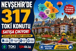Nevşehir’de 317 TOKİ Konutu Satışa Çıkıyor! İşte İlçe İlçe Konut Dağılımı