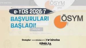 OSYM e YDS 20267 Basvurulari Basladi