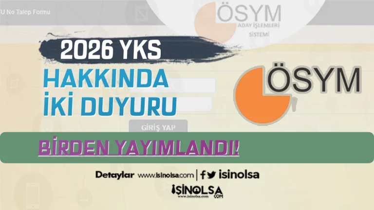 ÖSYM’den 2026 YKS Adaylarına Kritik Uyarı: İki Duyuru Birden