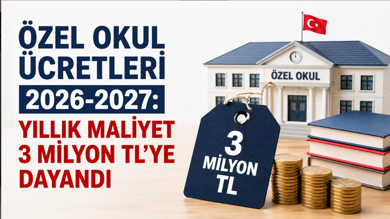 Özel Okul Ücretleri 2026-2027: Yıllık Maliyet 3 Milyon TL'ye Dayandı