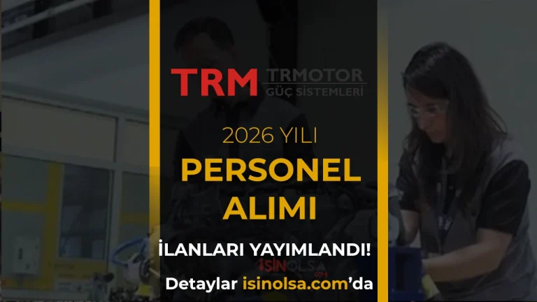 TRMOTOR Güç Sistemleri Engelli Mühendis Alımı 2026
