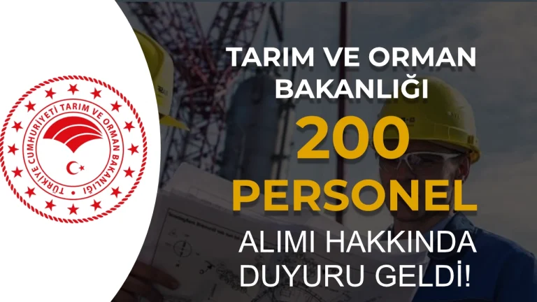 Tarım Bakanlığı 200 Sözleşmeli Personel Alımı: Yedek Adayların Evrak Teslim Tarihi Belli Oldu