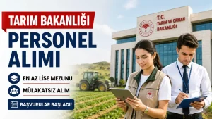 Tarım ve Orman Bakanlığı Personel Alımı Mülakatsız Olacak!