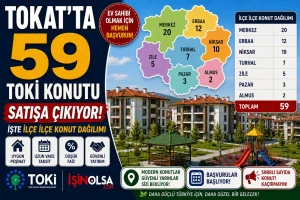 Tokat’ta 59 TOKİ Konutu Satışa Çıkıyor! İşte İlçe İlçe Konut Dağılımı