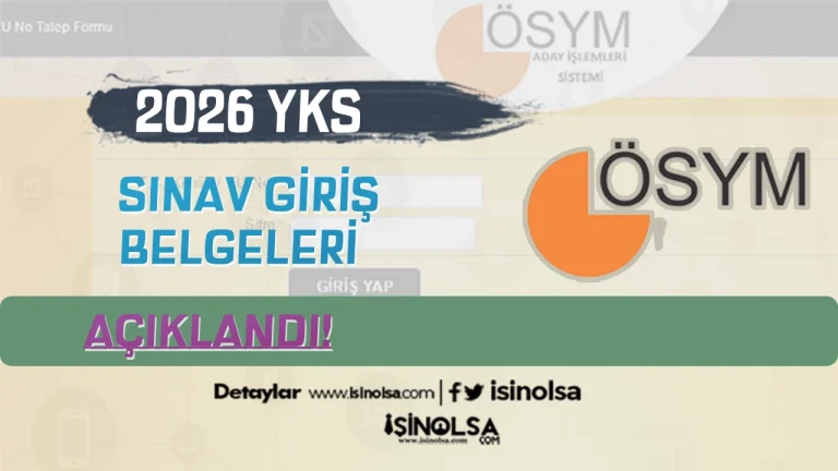 YKS SINAV GIRIS BELGELERI
