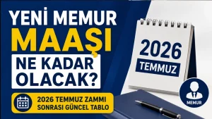 Yeni Memur Maaşı Ne Kadar Olacak? 2026 Temmuz Zammı Sonrası Güncel Tablo