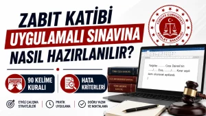 Zabıt Katibi Uygulamalı Sınavına Nasıl Hazırlanılır? 90 Kelime Kuralı ve Hata Kriterleri
