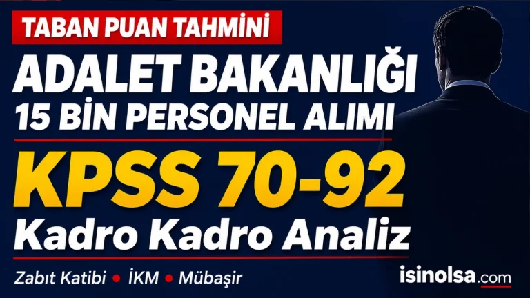 adalet bakanligi 15 bin personel alimi