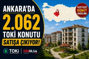 Ankara’da 2.062 TOKİ Konutu Satışa Çıkıyor! İşte İlçe İlçe Konut Dağılımı