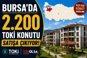 Bursa’da 2.200 TOKİ Konutu Satışa Çıkıyor! İşte İlçe İlçe Konut Dağılımı