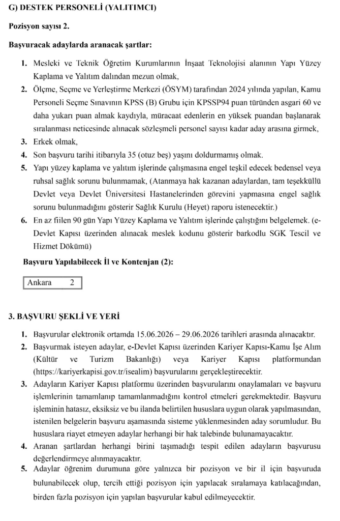 Kültür Bakanlığı 569 Sözleşmeli Personel Alacak! En az lise ve 60 KPSS 7 image 11