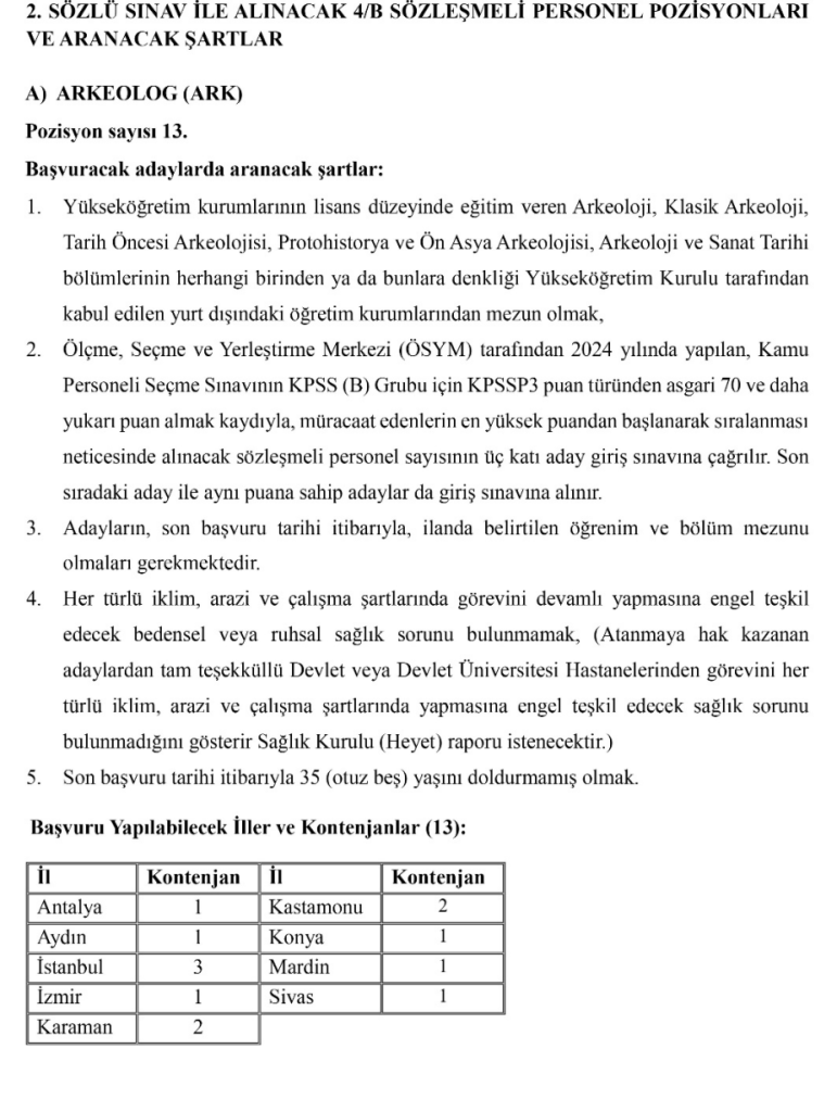Kültür Bakanlığı 569 Sözleşmeli Personel Alacak! En az lise ve 60 KPSS 8 image 12