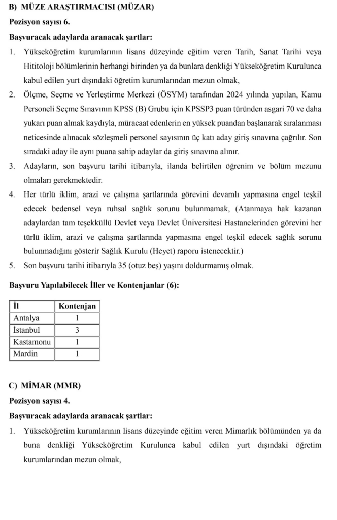 Kültür Bakanlığı 569 Sözleşmeli Personel Alacak! En az lise ve 60 KPSS 9 image 13